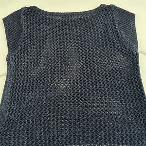 White House Black Market Dark Knit Top
